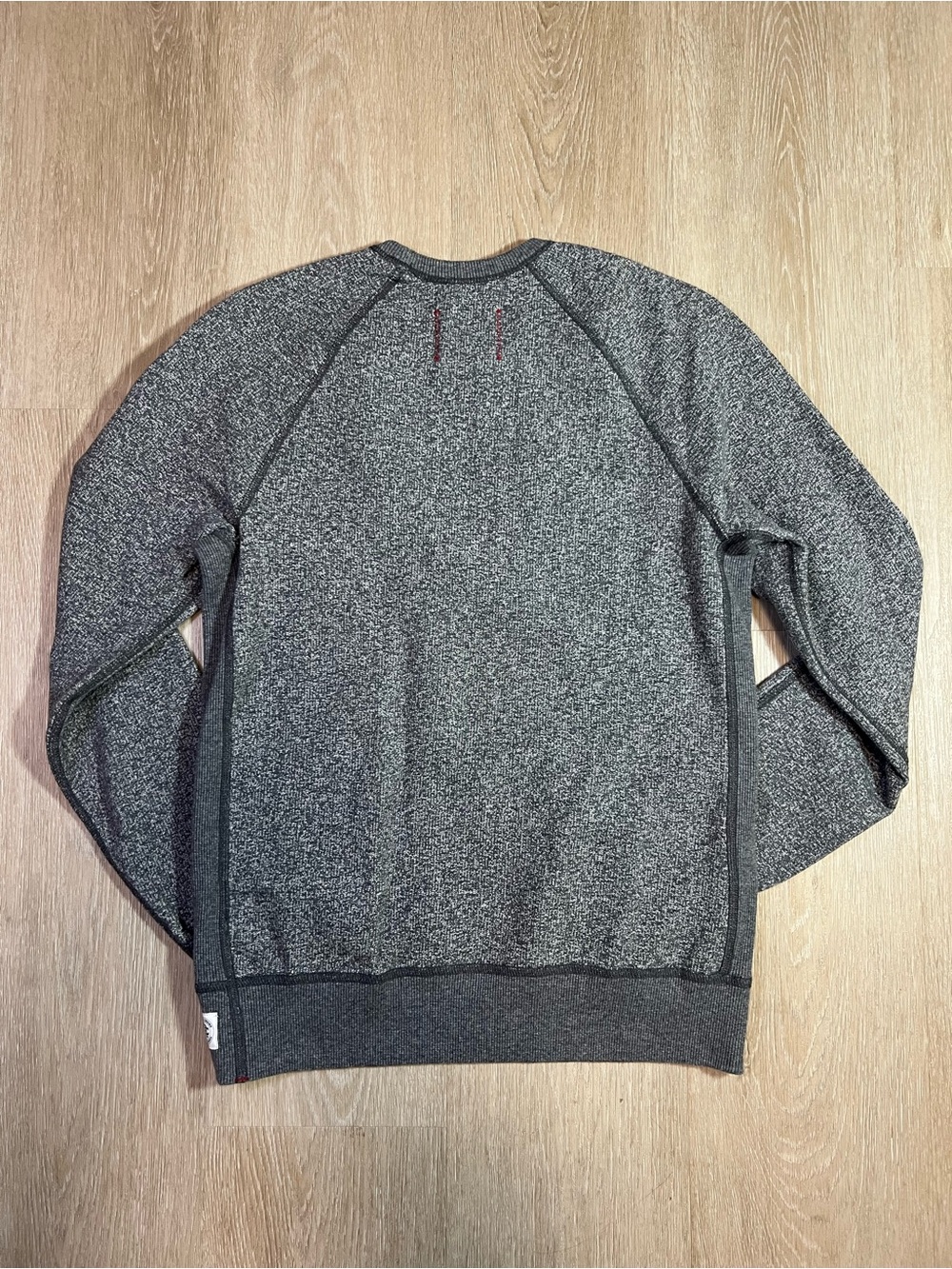 Club Monaco Reigning Champ Men's Heather Charcoal Crewneck Sweatshirt - Picture 3 of 10